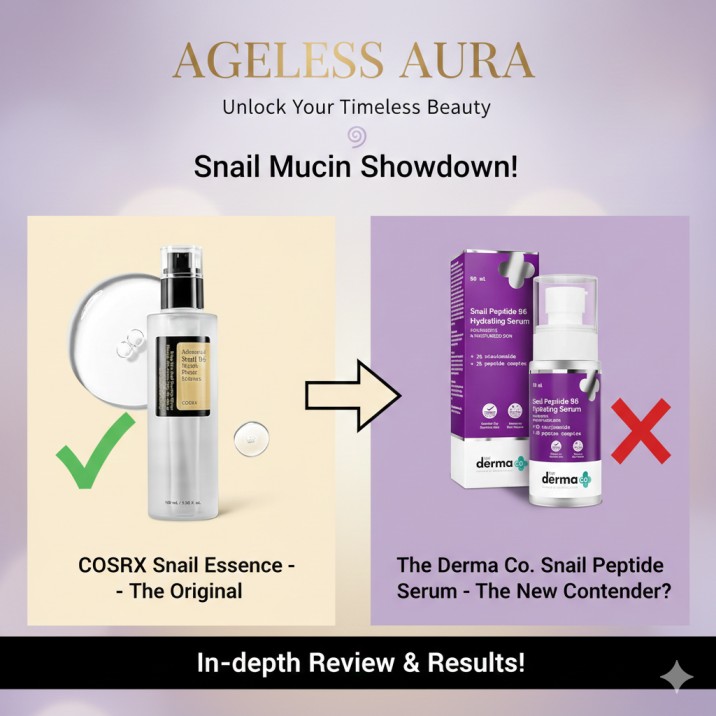 Snail Mucin Showdown – COSRX vs DERMA CO